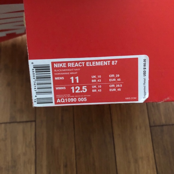 NIKE REACT ELEMENT 87 sz11 - Picture 2 of 5